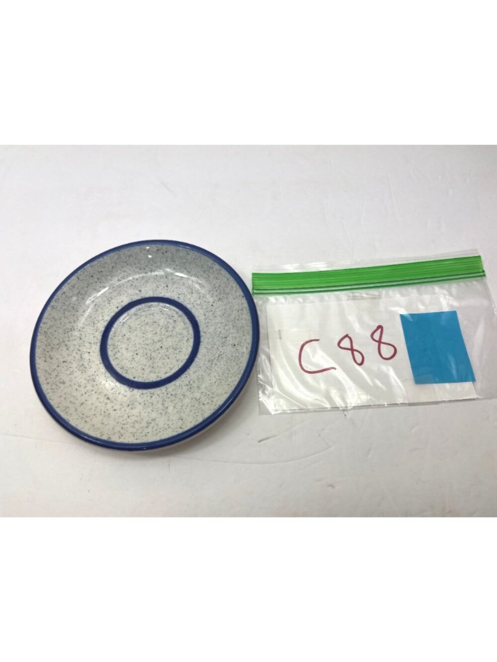 Syracuse China Blue Speckled Saucer 5.5 In Set Of 6 C88 - Picture 7 of 7